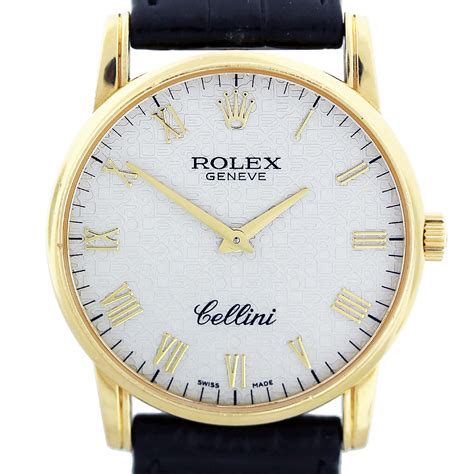 cellini rolex gold watch|rolex cellini 18k gold watch.